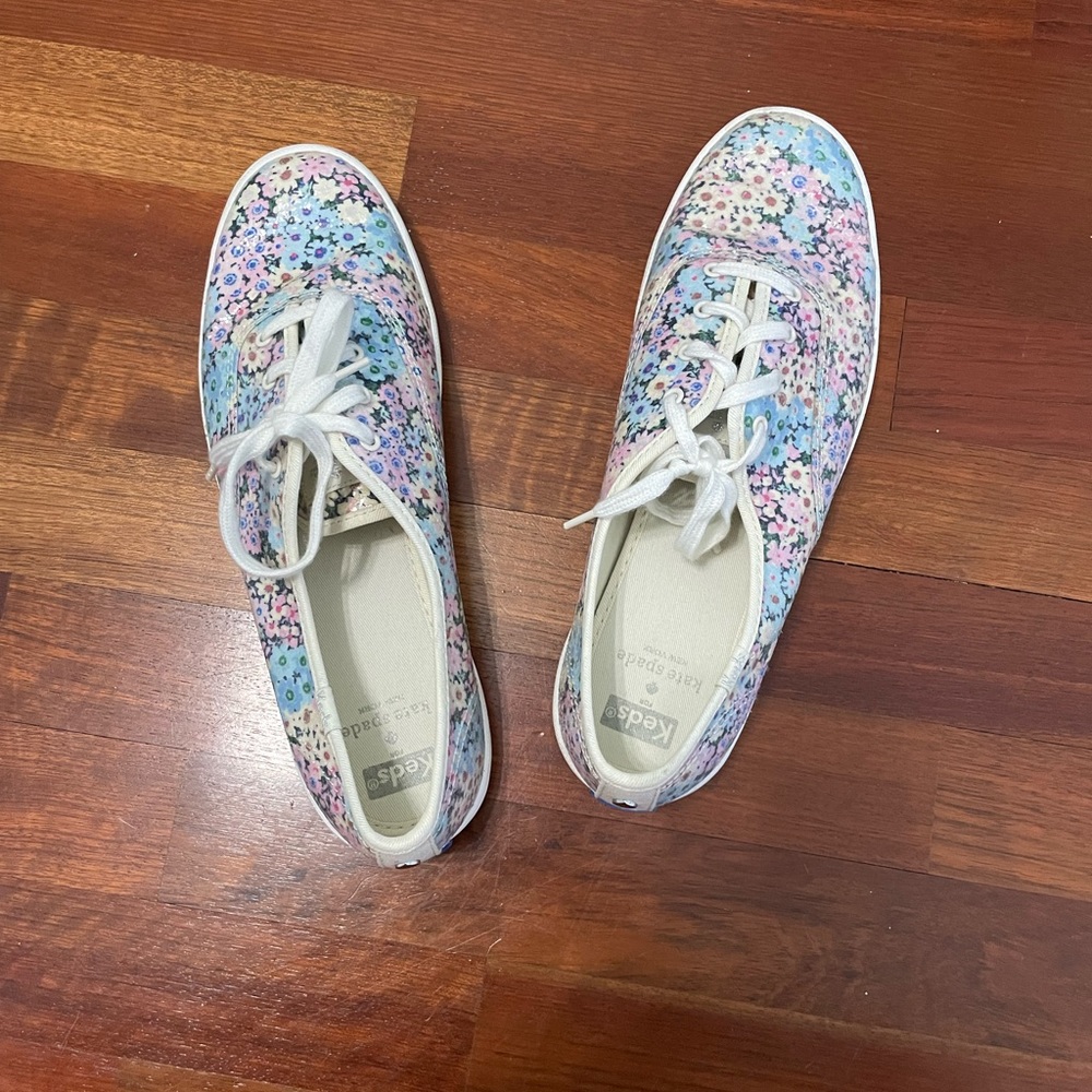 Keds - Champion x Kate Spade Floral Printed Sneaker - only wore once!
